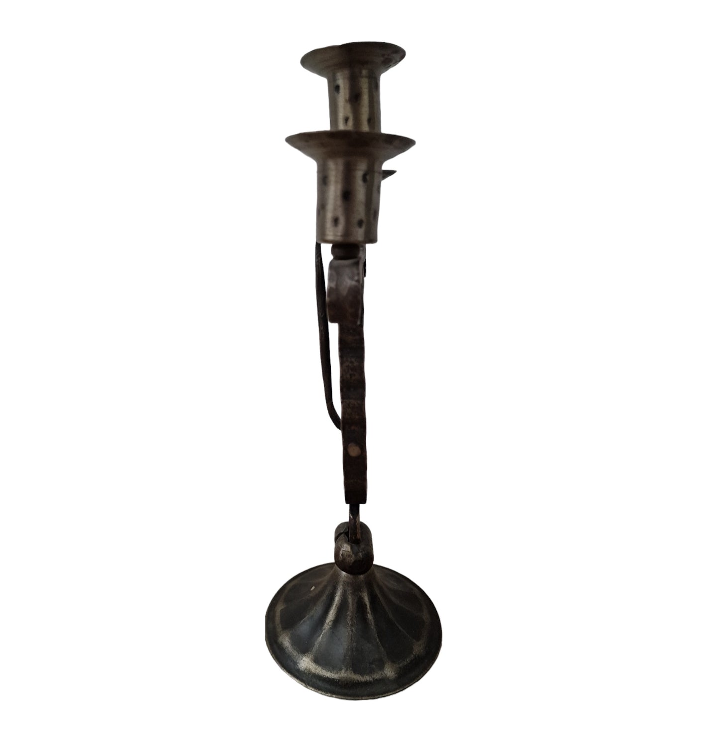 GOBERG. HUGO BERGER IRON CANDELABRA. 1910's.