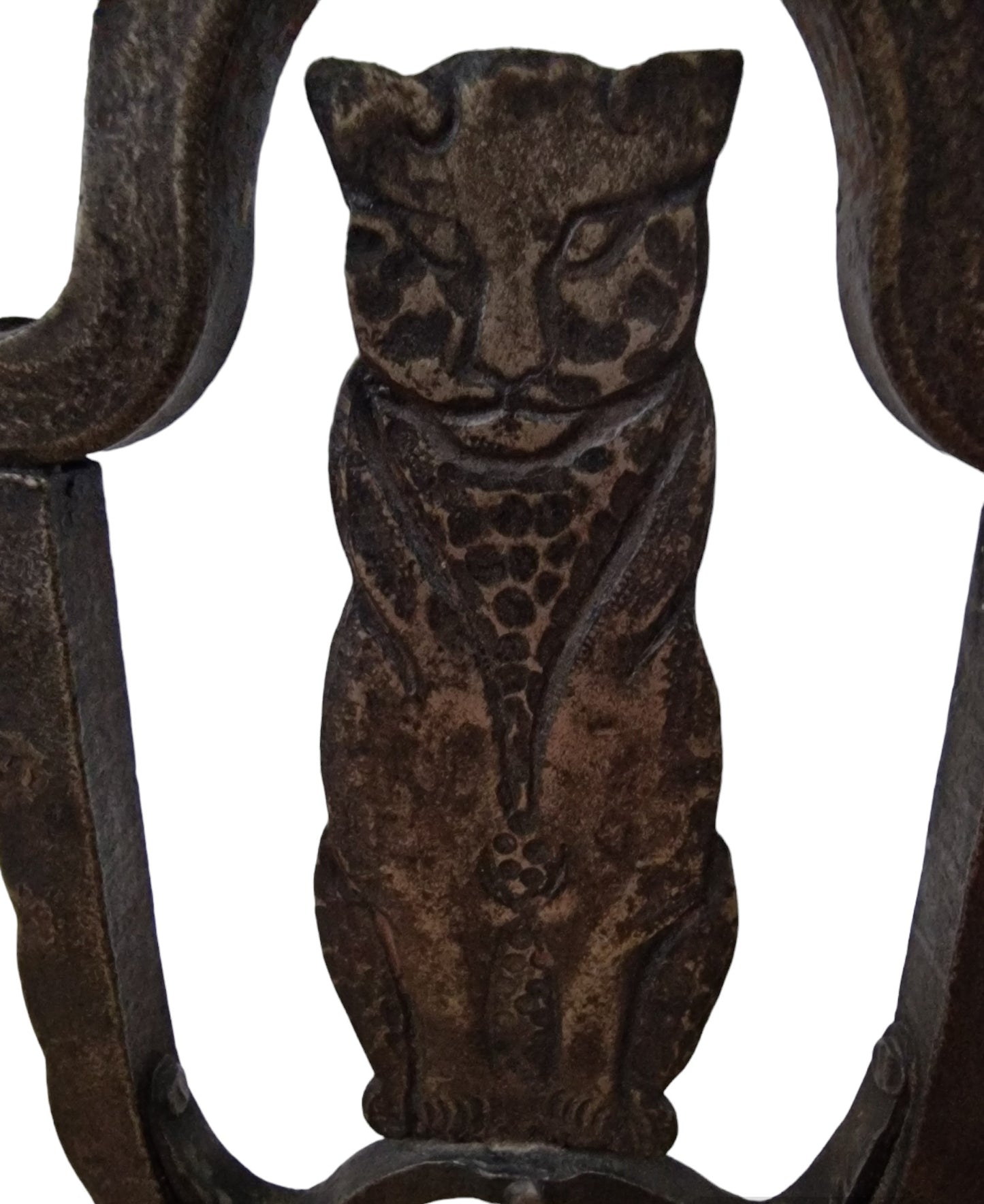 GOBERG. HUGO BERGER IRON CANDELABRA. 1910's.