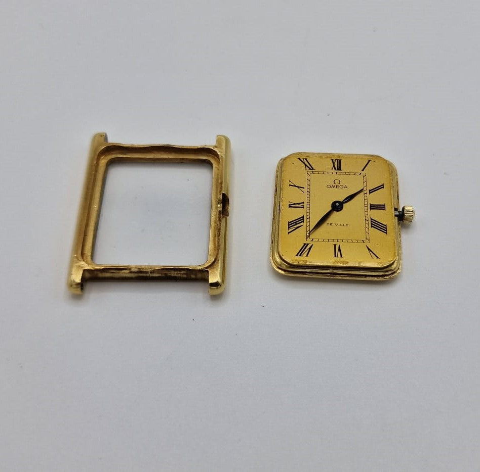 OMEGA. DE VILLE WATCH 18K YELLOW GOLD