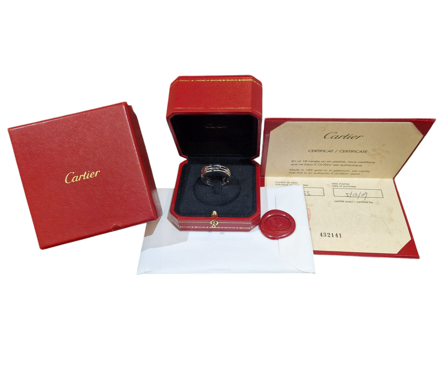CARTIER . ANILLO MAILLON PANTHERE 18K