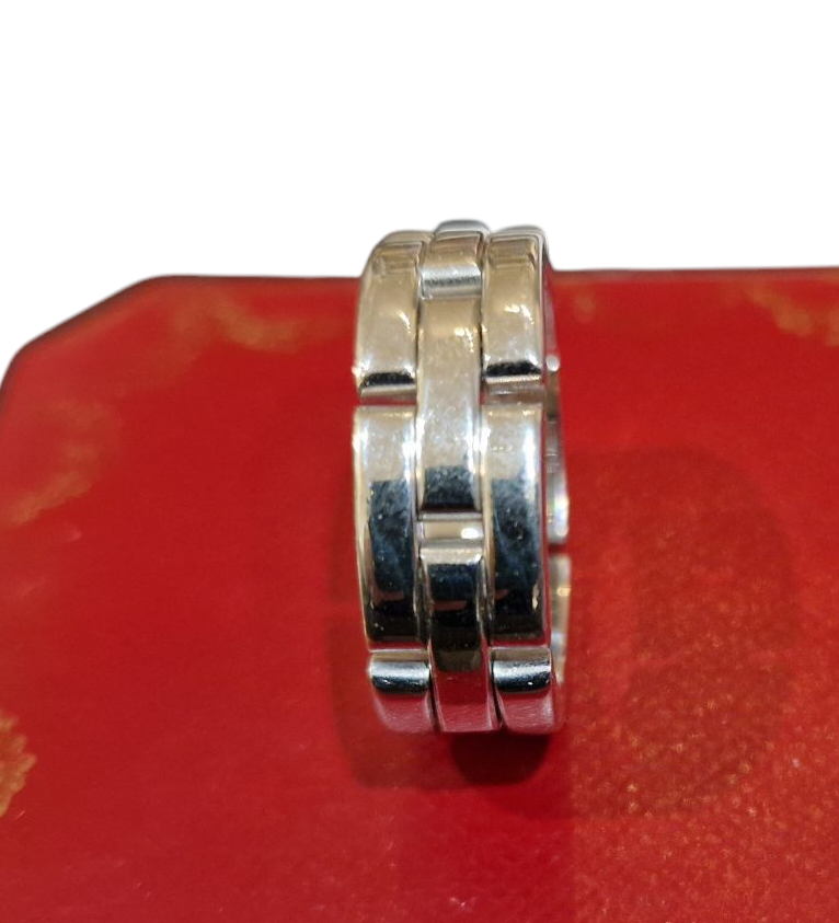 CARTIER . ANILLO MAILLON PANTHERE 18K