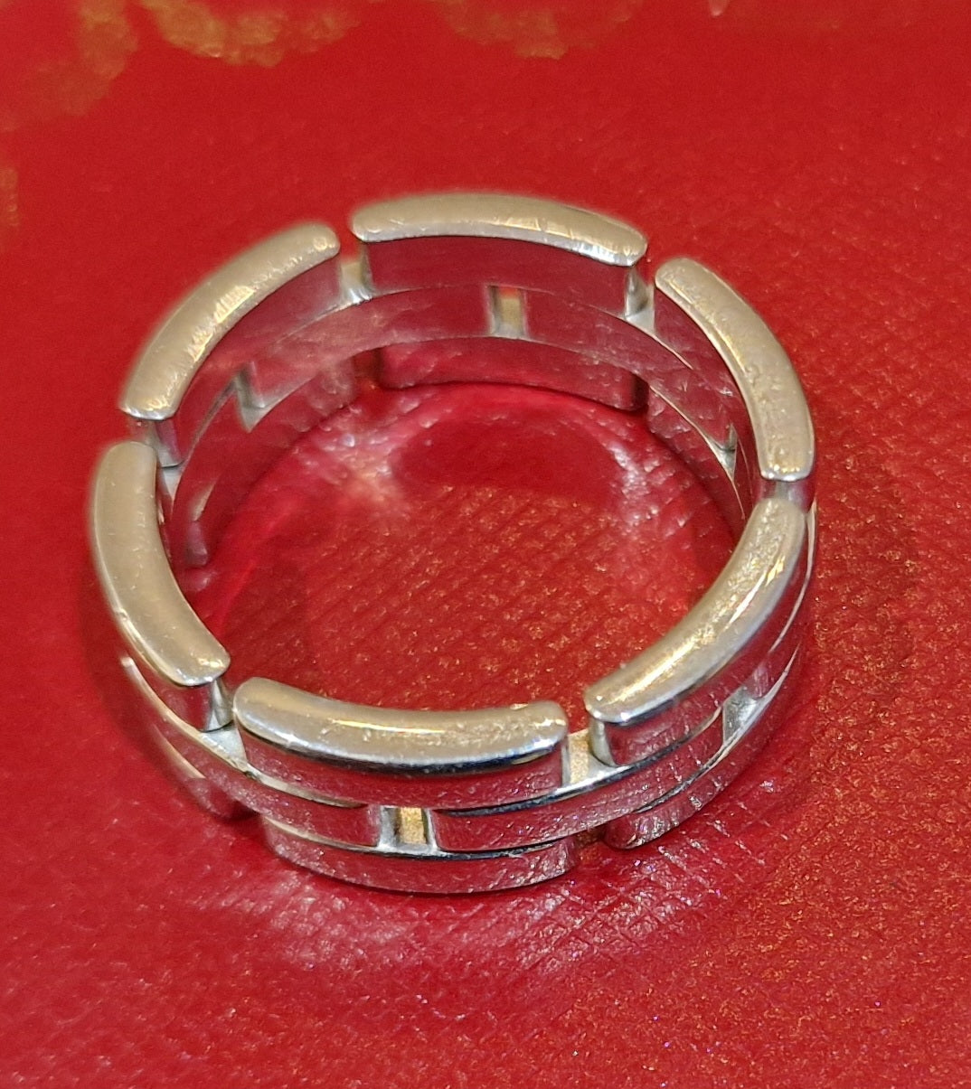 CARTIER . ANILLO MAILLON PANTHERE 18K