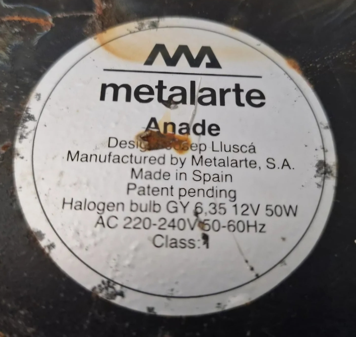 METALARTE . LÁMPARA DE PIE ÁNADE JOSEP LLUSCÁ