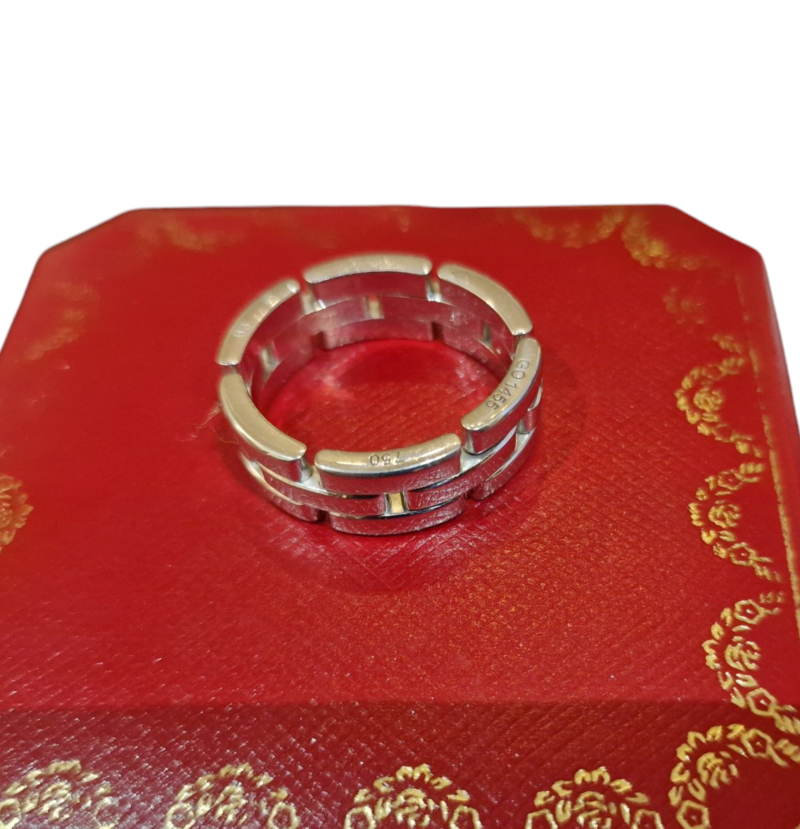 CARTIER . ANILLO MAILLON PANTHERE 18K