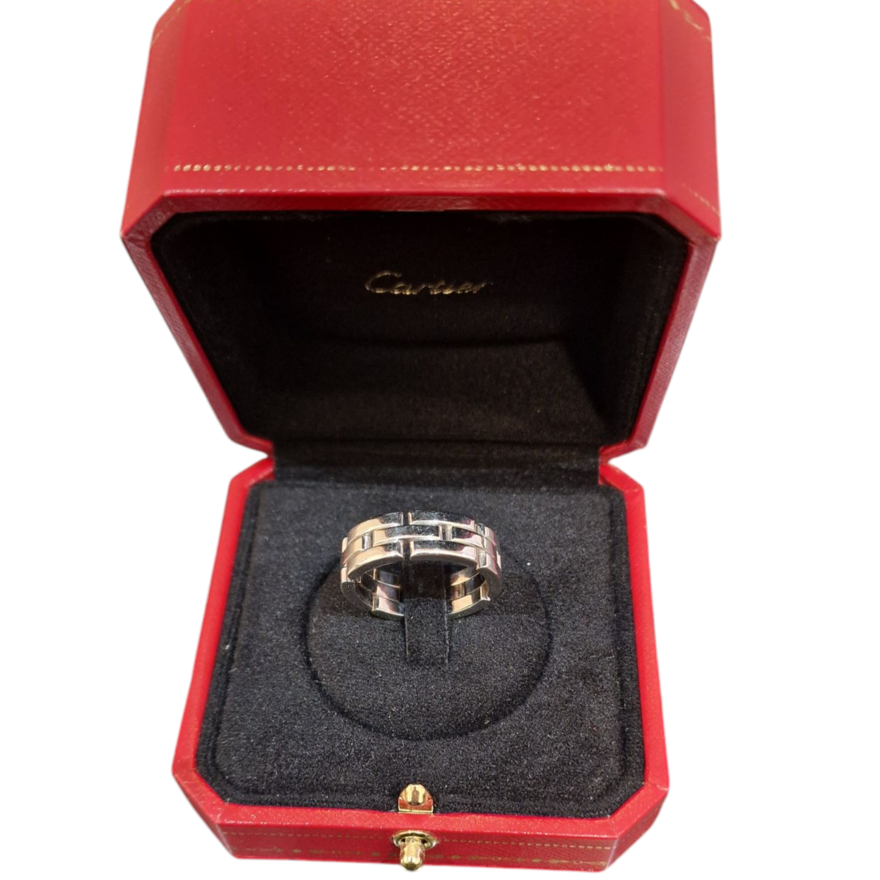 CARTIER . ANILLO MAILLON PANTHERE 18K