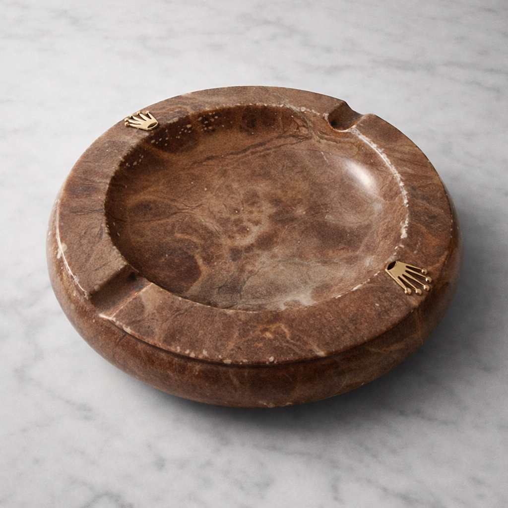 ROLEX . CENICERO MARRÓN