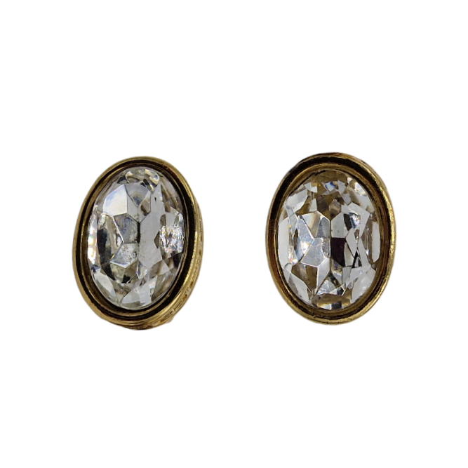 GIVENCHY. PENDIENTES CRISTAL.