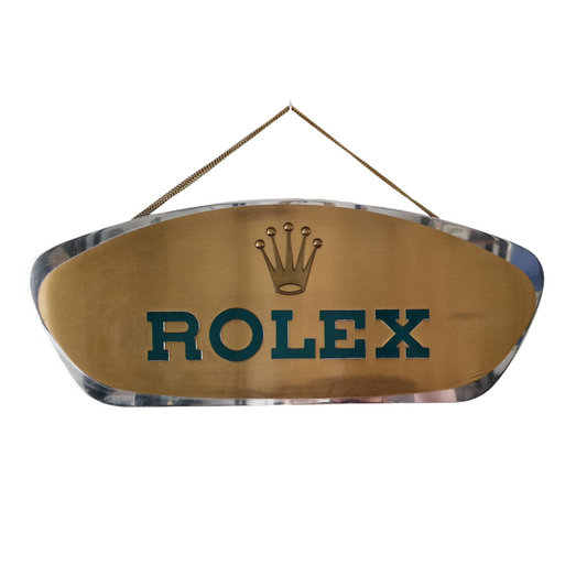 ROLEX. LARGE OFFICIAL DISTRIBUTOR SIGN.