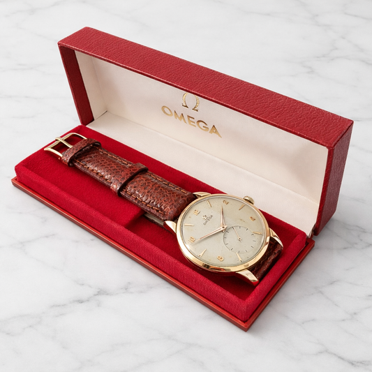 OMEGA Jumbo 18k Rose Gold 1950 REF.2687 CAL.266