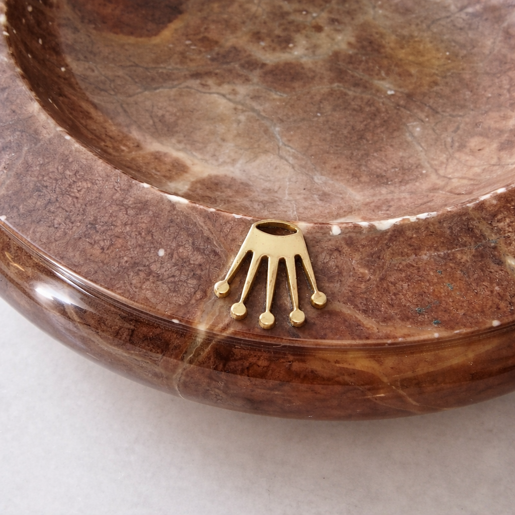 ROLEX . CENICERO MARRÓN