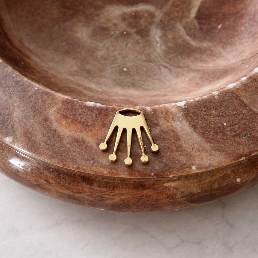 ROLEX . CENICERO MARRÓN