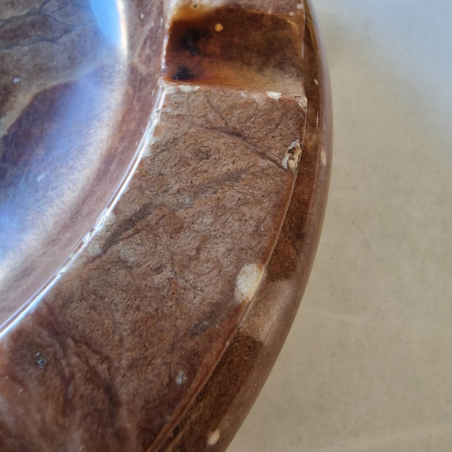 ROLEX . CENICERO MARRÓN