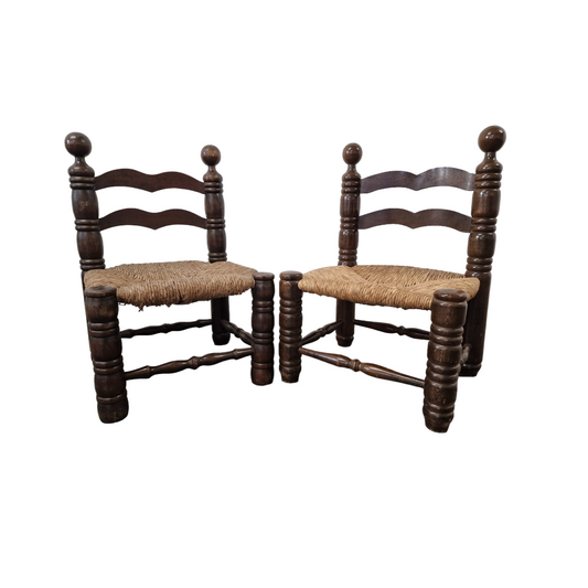 CHARLES DUDOUYT. PAIR OF CHAIRS